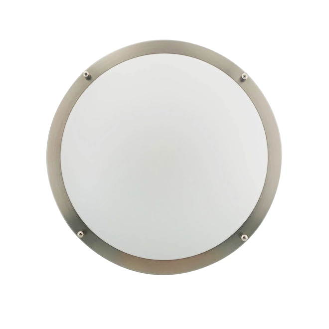 Project Source Round Flush Mount Ceiling Light - LED - 14-in - Metal/Acrylic - Brushed Nickel 4 Project Source Round Flush Mount Ceiling Light - LED - 14-in - Metal/Acrylic - Brushed Nickel - Image 2