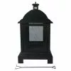 Style Selections Steel Outdoor Fireplace - 24 x 44-in - Black -Garden Decor Style 11875023 L