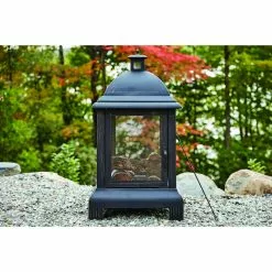 Style Selections Steel Outdoor Fireplace - 24 x 44-in - Black 8 Style Selections Steel Outdoor Fireplace - 24 x 44-in - Black -Garden Decor Style 11875023c L