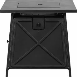 Bali Outdoor Fire Pit - Black - Steel - 50,000-BTU - 24 51/64-in H x 28-in W x 28-in D