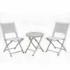 Style Selections 3-Piece Bistro Set with Foldable Chairs -Garden Decor Style 20235190 L
