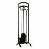 Three-Piece Fireplace Tool Set - Black -Garden Decor Style 30735570 L