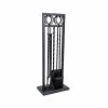 Style Selections Fireplace Tool Set - Steel - Black - 4 Pieces -Garden Decor Style 30736521 L