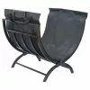 Foldable Log Holder and Tote - Black -Garden Decor Style 30736524 L