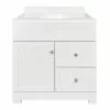 Style Selections Ellenbee Bathroom Vanity with Top White 30-in -Garden Decor Style 31915078 L