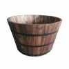 Style Selection - Whiskey Barrel - Wood/Steel 23.62-in x 14-in Carbonised 2 Style Selection - Whiskey Barrel - Wood/Steel 23.62-in x 14-in Carbonised -Garden Decor Style 32015244 L
