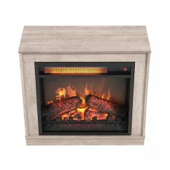 Style Selections Infrared Electric Fireplace with Barnwood Finish - 1500 W - 1000 sq. ft. - 23-in -Garden Decor Style 32255008c L