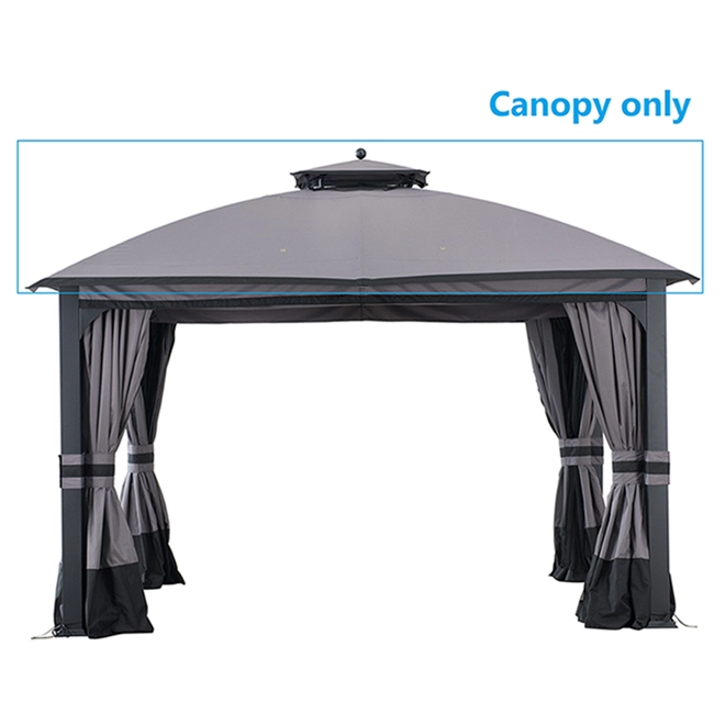 Allen + Roth 10-ft x 12-ft Grey Gazebo Canopy 3 Allen + Roth 10-ft x 12-ft Grey Gazebo Canopy