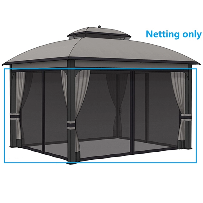 Style Selections Black Insect Netting for 10-ft x 12-ft Gazebo 3 Style Selections Black Insect Netting for 10-ft x 12-ft Gazebo