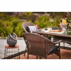 Style Selections Spruce Hills Brown Wicker Stackable Patio Chair 9 Style Selections Spruce Hills Brown Wicker Stackable Patio Chair -Garden Decor Style 41355012d L