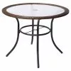 Style Selections Spruce Hills 39 1/2-in Tempered Glass Round Patio Dining Table -Garden Decor Style 41355019 L
