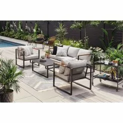 Style Selections Pelham Bay 33-in x 19-in Black Steel Foldable Patio Serving Cart 9 Style Selections Pelham Bay 33-in x 19-in Black Steel Foldable Patio Serving Cart -Garden Decor Style 41355036d L