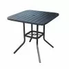 Style Selections Pelham Bay Black Steel Square Patio Bistro Table -Garden Decor Style 41535432 L