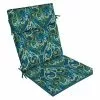Style Selections High Back Patio Chair Cushion - 24-in x 21-in x 4.5-in - Polyester - Blue