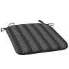 Style Selections Reversible Patio Chair Cushion - 19-in x 18-in x 2.5-in - Polyester - Striped Black Pattern 2 Style Selections Reversible Patio Chair Cushion - 19-in x 18-in x 2.5-in - Polyester - Striped Black Pattern -Garden Decor Style 41537232 L