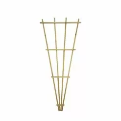 Style Selections 32-in x 72-in Brown Fan Garden Trellis