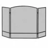 Steel Fireplace Screen - 3-Panel - 47.87"x 28.9" - Black 1 Steel Fireplace Screen - 3-Panel - 47.87"x 28.9" - Black -Garden Decor Style 46715001 L