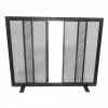 Style Selections 38.9-in Black Powder Coated Steel Flat Twin Fireplace Screen -Garden Decor Style 46715010 L