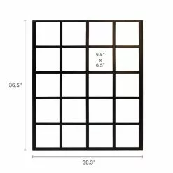Style Selections 30-in W x 36.75-in H Black Vertical Garden Trellis -Garden Decor Style 46715011c L
