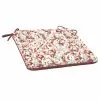 Style Selections 1-Piece Poet's Garden Red Geometric Seat Pad