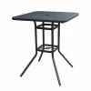 Style Selections Square Outdoor Table - Steel - 33-in x 33-in x 39-in - Matte Black 1 Style Selections Square Outdoor Table - Steel - 33-in x 33-in x 39-in - Matte Black -Garden Decor Style 47865000 L
