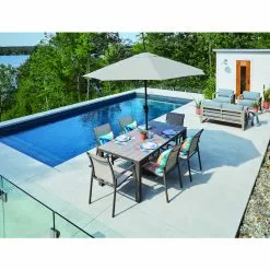 Style Selections Umbrella - 9-ft - Aluminum/Fabric - Grey 8 Style Selections Umbrella - 9-ft - Aluminum/Fabric - Grey -Garden Decor Style 48655082c L