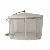 Style Selections Offset Umbrella with Net - Polyester - 10-ft x 10-ft - Beige -Garden Decor Style 48655106 L