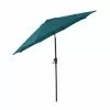 Style Selections Umbrella - 9-ft x 9-ft - Teal - Polyester 2 Style Selections Umbrella - 9-ft x 9-ft - Teal - Polyester -Garden Decor Style 48655112 L