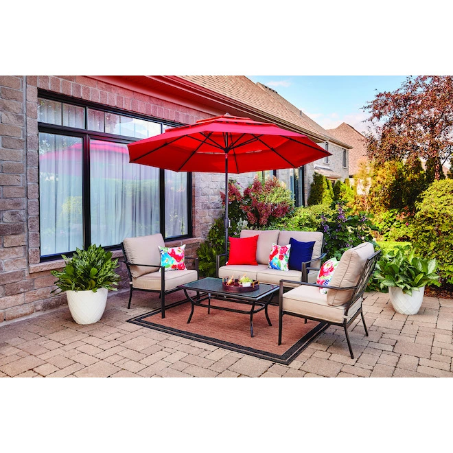 Style Selections Glenn Hill Patio Chairs - Steel - Brown - Set of 2 - 29.25-in x 34.25-in x 35-in 6 Style Selections Glenn Hill Patio Chairs - Steel - Brown - Set of 2 - 29.25-in x 34.25-in x 35-in - Image 4