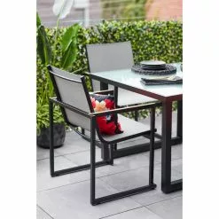 Style Selections Paxton Grey Stackable Patio Chair -Garden Decor Style 48655128c L