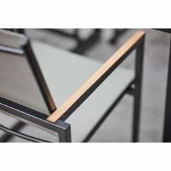 Style Selections Paxton Grey Stackable Patio Chair -Garden Decor Style 48655128d L