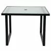 Style Selections Exterior 40-in Dining Table with Glass Top -Garden Decor Style 48655129 L