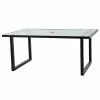Style Selections Rectangular Exterior Glass 68-inch Dining Table