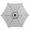Style Selections 7.5-ft Blue Umbrella in Steel and Polyester -Garden Decor Style 48655153 L