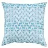 Style Selections Patio Toss Pillow - 16-in x 16-in - Polyester - Turquoise -Garden Decor Style 49235044 L