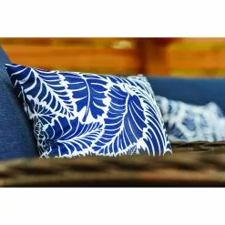 Style Selections Outdoor Throw Pillow with Leaf Pattern - 16-in x 16-in - Polyester 9 Style Selections Outdoor Throw Pillow with Leaf Pattern - 16-in x 16-in - Polyester -Garden Decor Style 49235078d L