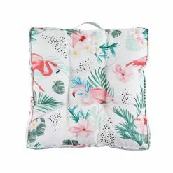 Style Selections 1-Piece Flamingo White Patio Furniture Cushion