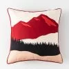 Style Selections Outdoor Cushion - Landscape Print - Red/White/Black - 18-in W x 18-in L -Garden Decor Style 49235159 L