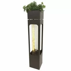Style Selections Rainfall Fountain - LED Strip - 59.45" - Black -Garden Decor Style 49555294c L
